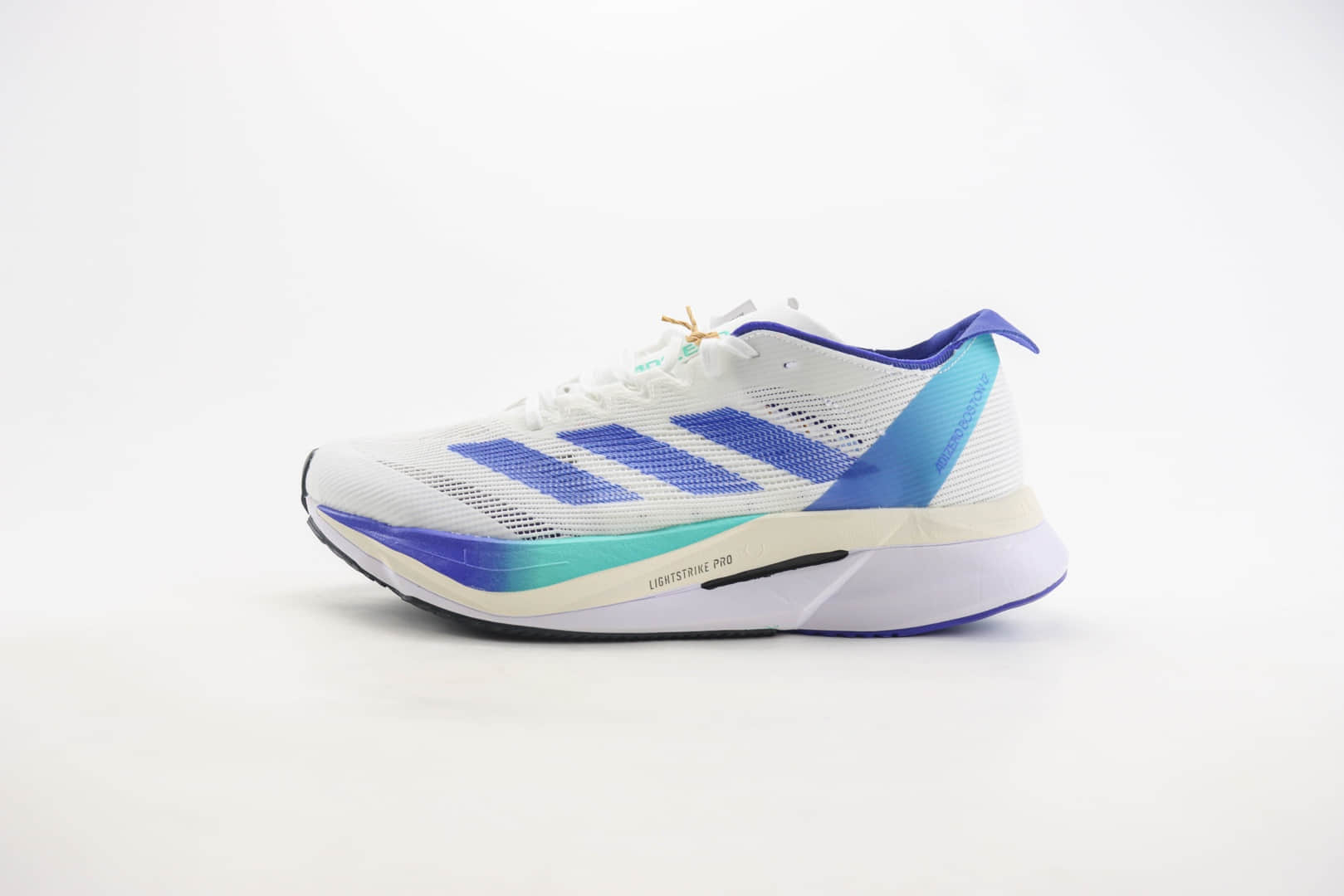 阿迪达斯adidas Adizero Boston 12 M纯原版本白蓝绿减震跑鞋 莆田阿迪达斯货源 (ID:107093) - 图片1