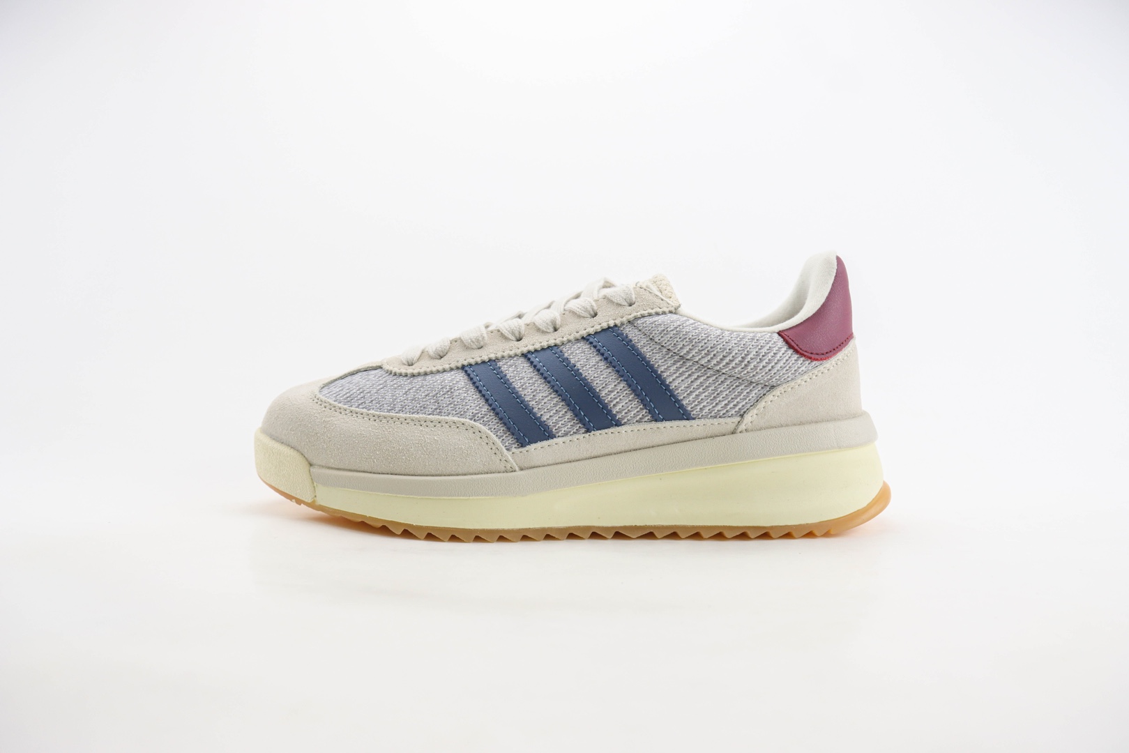 阿迪达斯adidas Originals SL 72 RTN纯原版本灰蓝色增高厚底板鞋 莆田阿迪达斯货源 (ID:107188) - 图片1