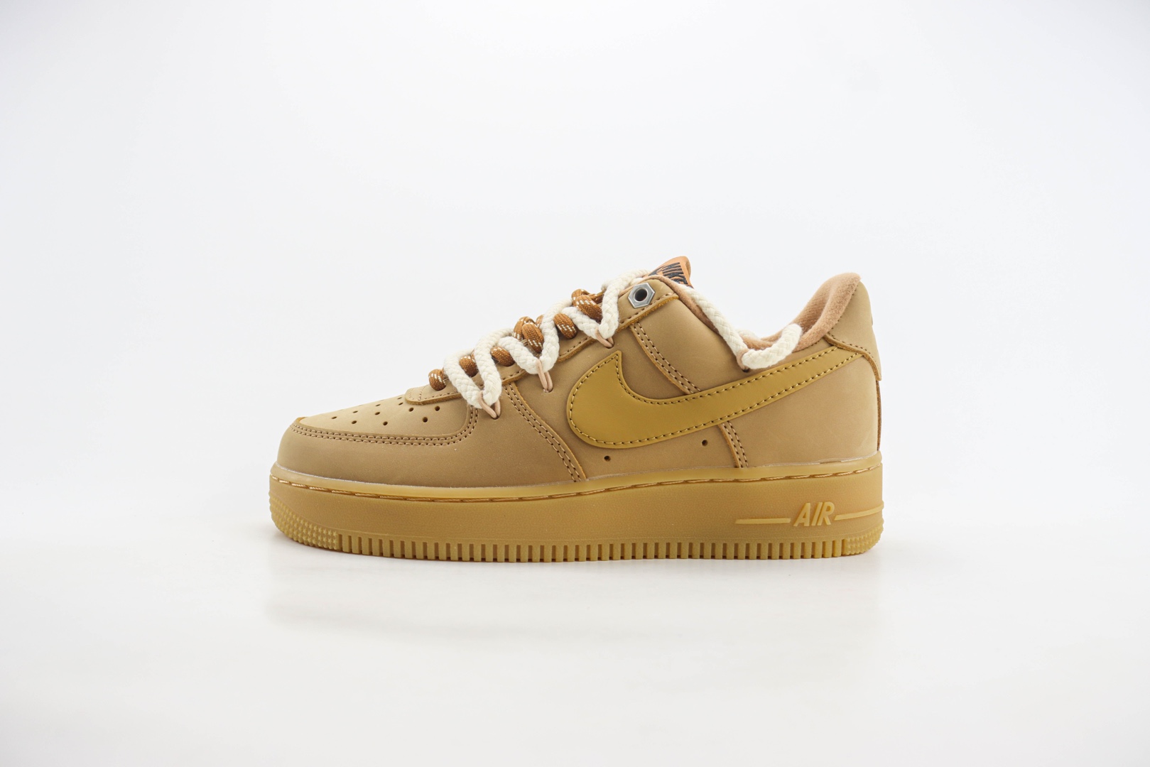 耐克Nike Air Force 1纯原版本空军一号AF1小麦色绑带低帮板鞋 莆田天花板AF1 (ID:107202) - 图片1