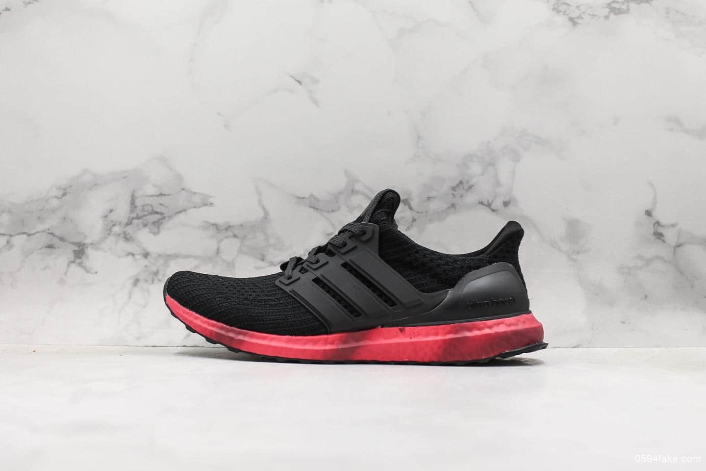阿迪达斯Adidas Ultra Boost 4.0黑红扎染公司级版本原装巴斯夫大底原厂针织鞋面休闲透气慢跑鞋 (ID:10723) - 图片1