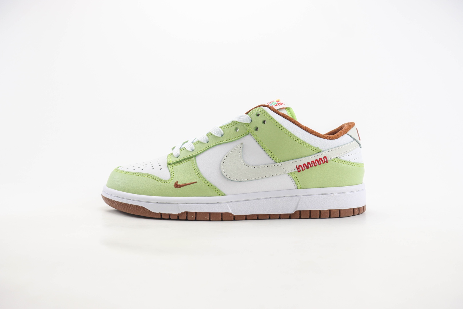 耐克Nike SB Dunk Low纯原版本低帮SB Dunk白绿棕滑板板鞋 莆田耐克代理 (ID:107406) - 图片1