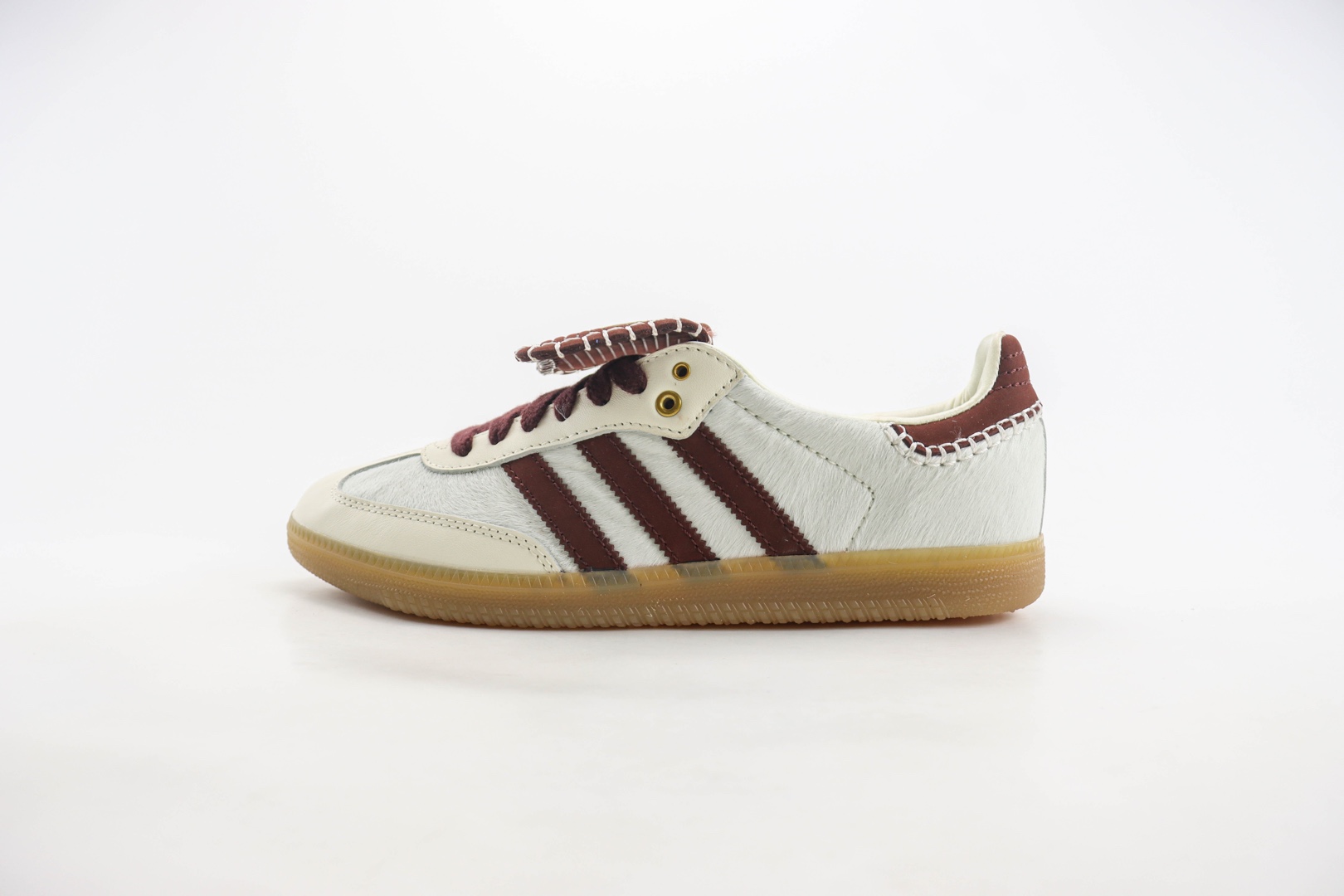 阿迪达斯Wales Bonner x adidas Originals Samba Classic纯原版本白红棕马毛桑巴德训鞋 莆田阿迪达斯货源 (ID:107441) - 图片1
