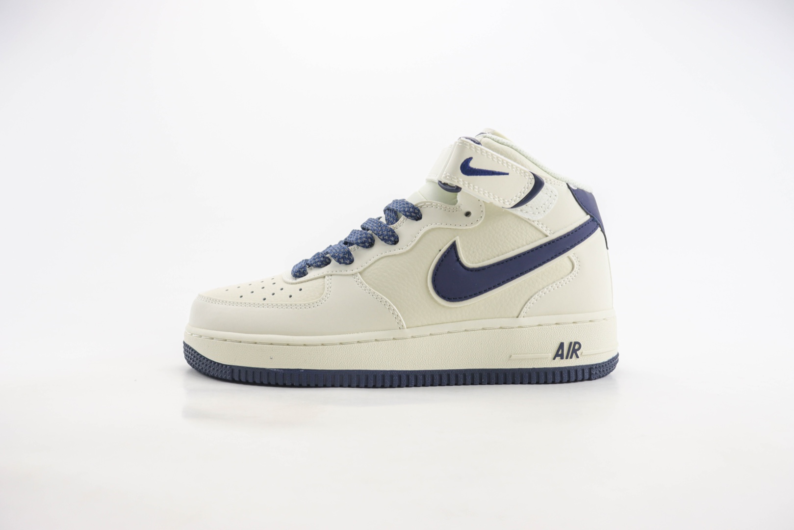 耐克Nike Air Force 1 Mid纯原版本空军一号AF1米深蓝中帮运动板鞋 莆田耐克代理 (ID:107519) - 图片1