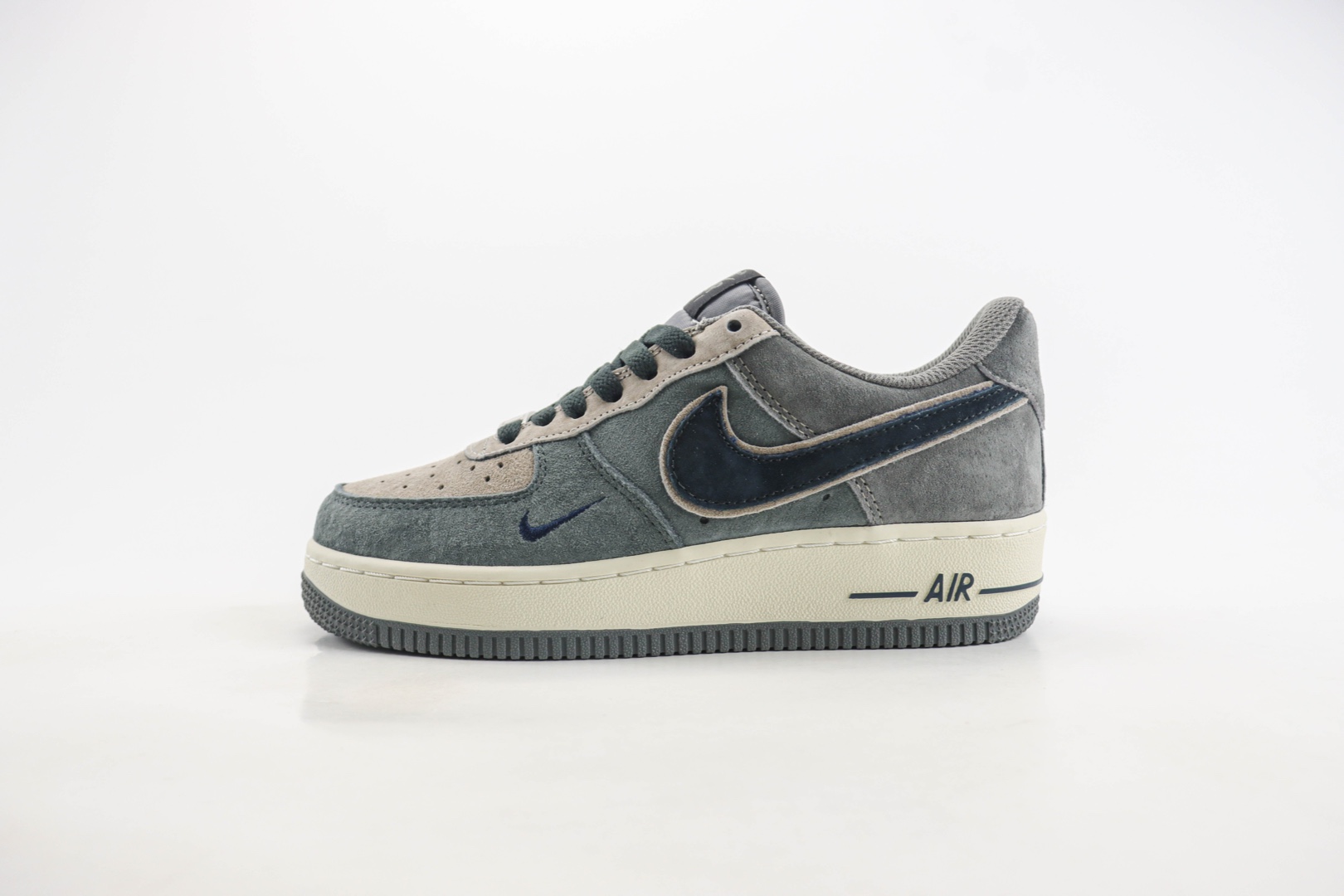 耐克Nike Air Force 1 Low纯原版本空军一号麂皮灰AF1数字8低帮板鞋 莆田天花板AF1 (ID:107590) - 图片1