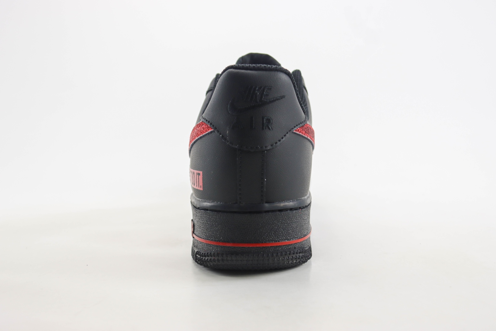 耐克Nike Air Force 1 Low纯原版本空军一号AF1黑红JUST DO IT低帮运动板鞋 莆田耐克代理 货号：CW2288-025