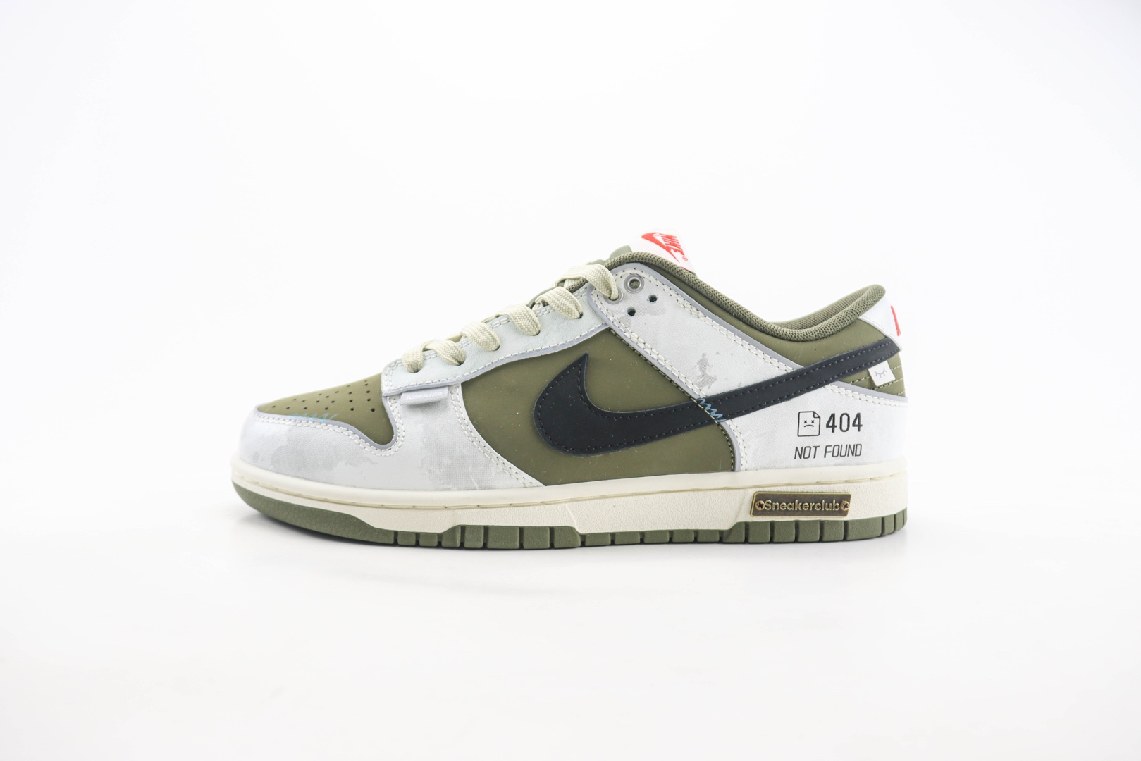 耐克Nike SB Dunk Low纯原版本低帮SB Dunk匿名玩家404军绿白黑休闲板鞋 莆田耐克货源 (ID:107682) - 图片1