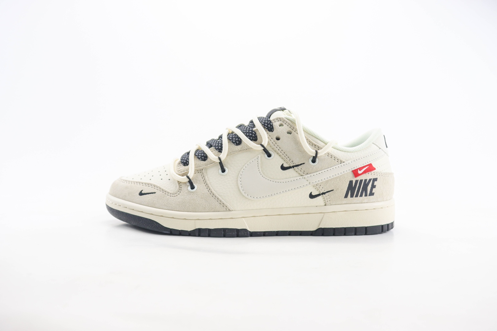 耐克Nike SB Dunk Low纯原版本低帮SB Dunk米灰抽绳绑带板鞋 莆田耐克代理 货号:XX3168-118