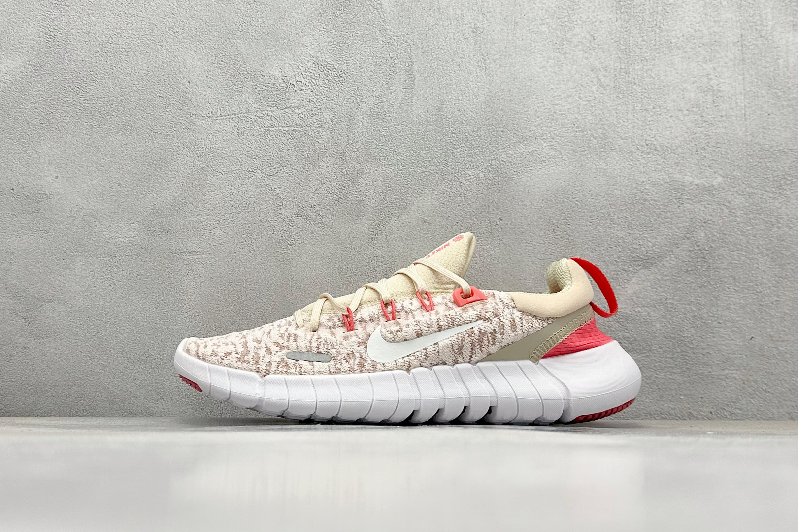 耐克Nike Free RN NEXT NATURE纯原版本赤足粉棕色超轻量跑鞋 莆田复刻鞋工厂 (ID:108013) - 图片1