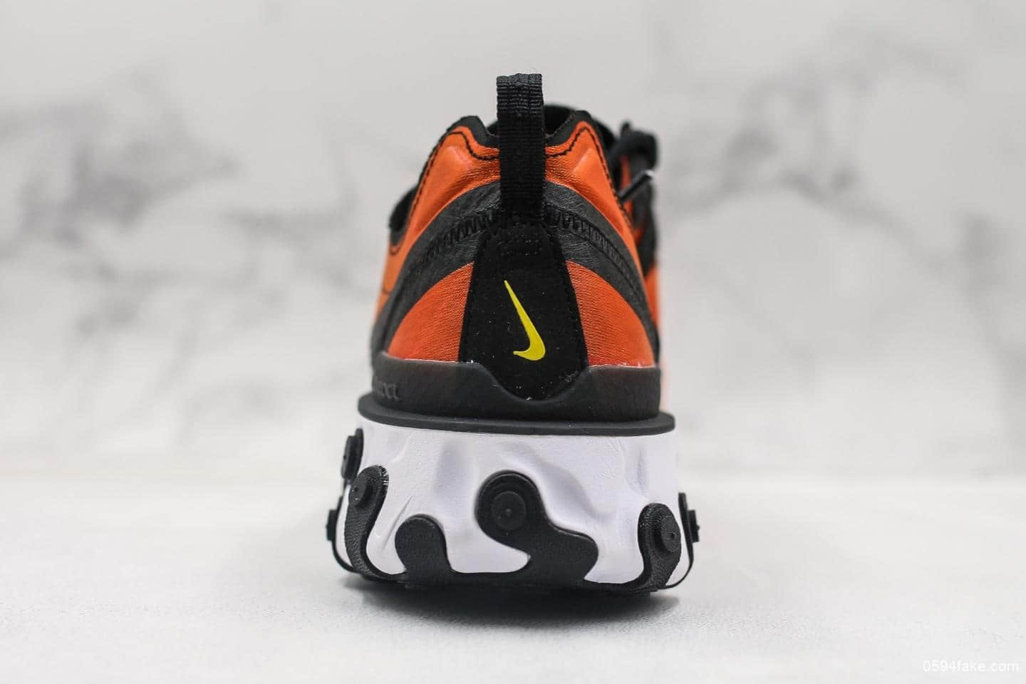 耐克React Element 55 PRM SU19高桥盾联名落叶橘公司级带半码 原厂韩国进口纱网 货号:BQ9241-001