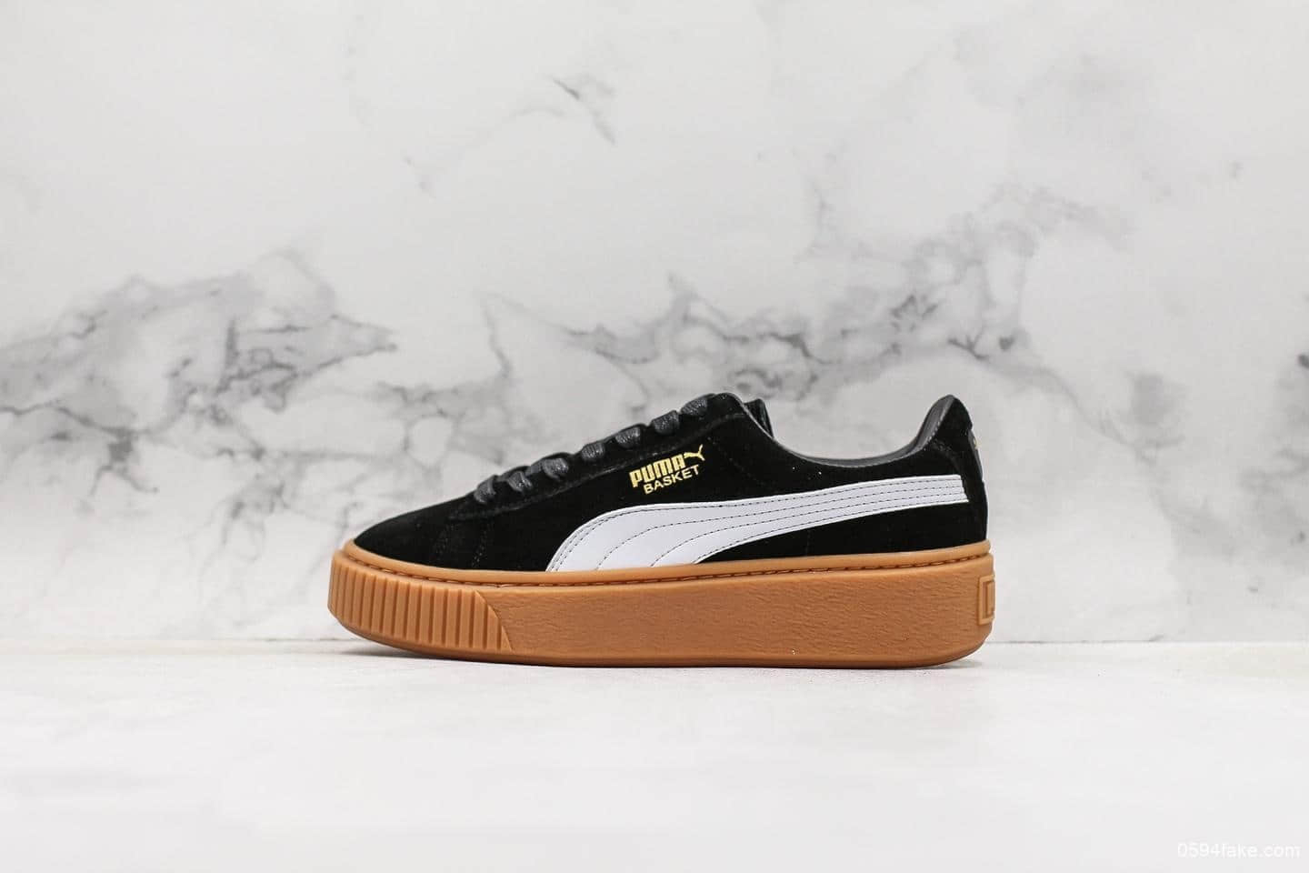 彪马Puma Suede Platform蕾哈娜二代黑棕公司级 杨幂同款 (ID:11065) - 图片1