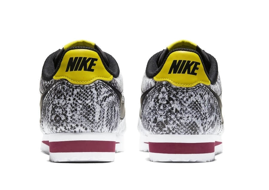 阿甘Nike Cortez新配色释出!霸气黑白蛇皮印花!