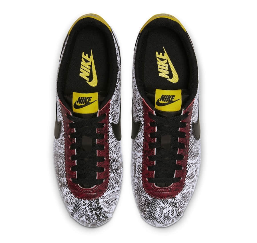 阿甘Nike Cortez新配色释出!霸气黑白蛇皮印花!