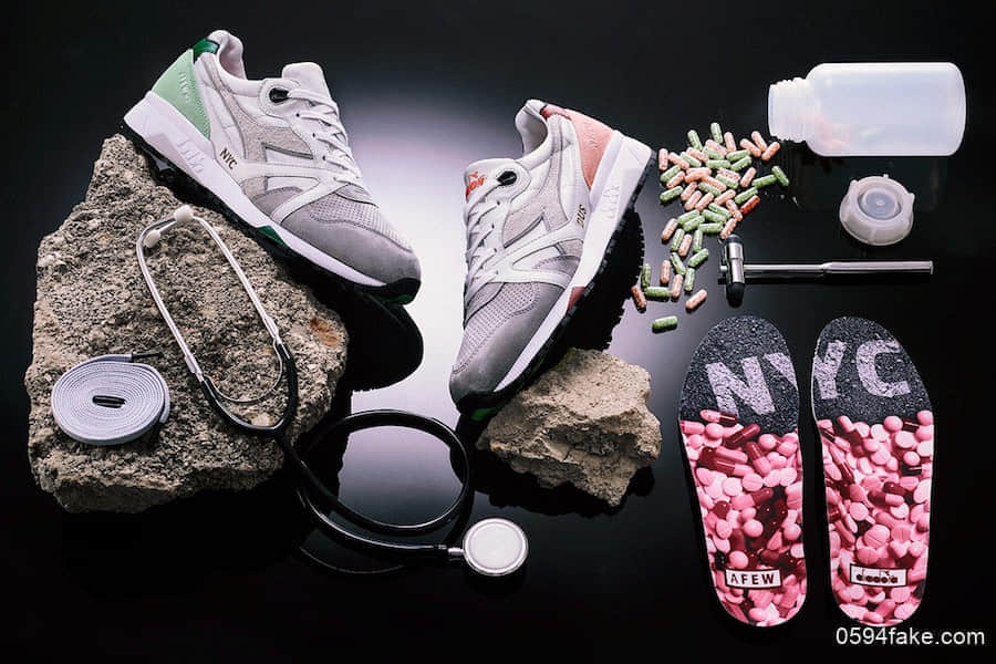 只在纽约店铺独家发售而且还限量!这双Afew x Diadora N.9000“Highly Addictive NYC”入手颇有难度