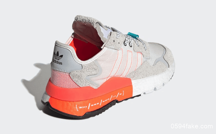 摩斯敏感内容点缀！这双adidas Nite Jogger有点不简单！ 货号：EH0249