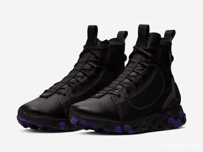 Nike全新鞋款React Ianga曝光!军靴造型个性十足! 货号:视频内容5555-002