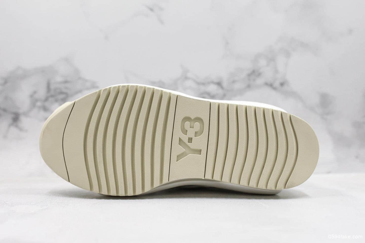 阿迪达斯adidas x Y-3 Hokori White White纯原版本山本耀司骄傲厚底系列中帮复古篮球运动风百搭休闲增高板鞋白米黄 货号:EF2635