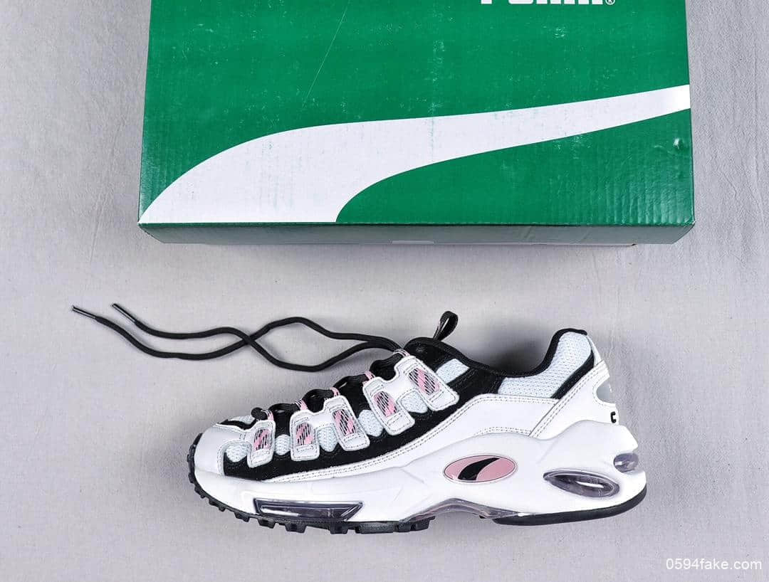 彪马Puma CELL Endura Wns White Pink纯原版本复刻气垫老爹风休闲运动慢跑鞋白黑浅粉 (ID:12318) - 图片1