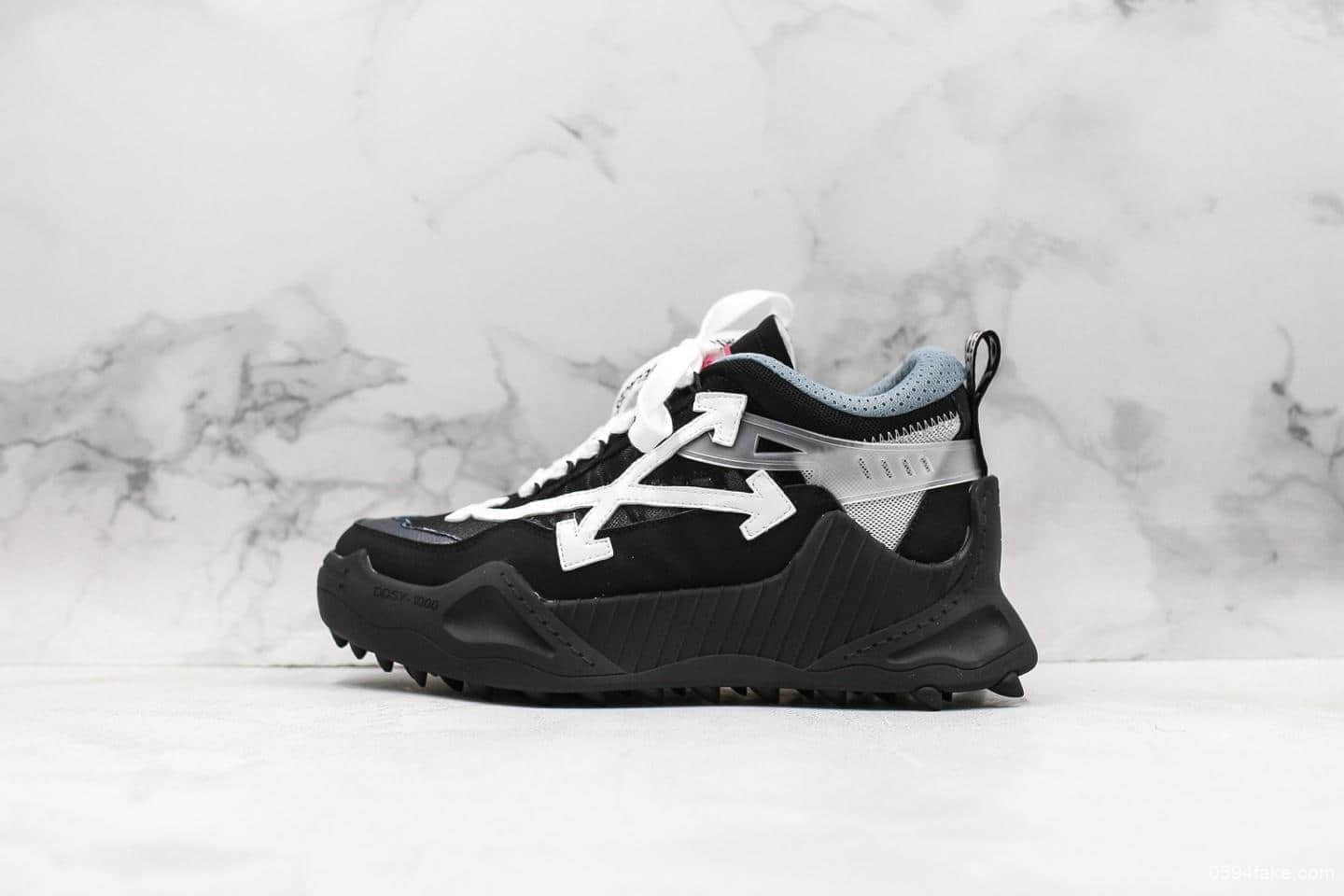 OFF-WHITE c/o ODSY-1000 Sneakers纯原版本复古登山鞋原‎版网眼‎布双拼牛皮所有配件‎均一比‎一‎定制高标‎准工艺透气网‎布海绵‎内里 (ID:12422) - 图片1