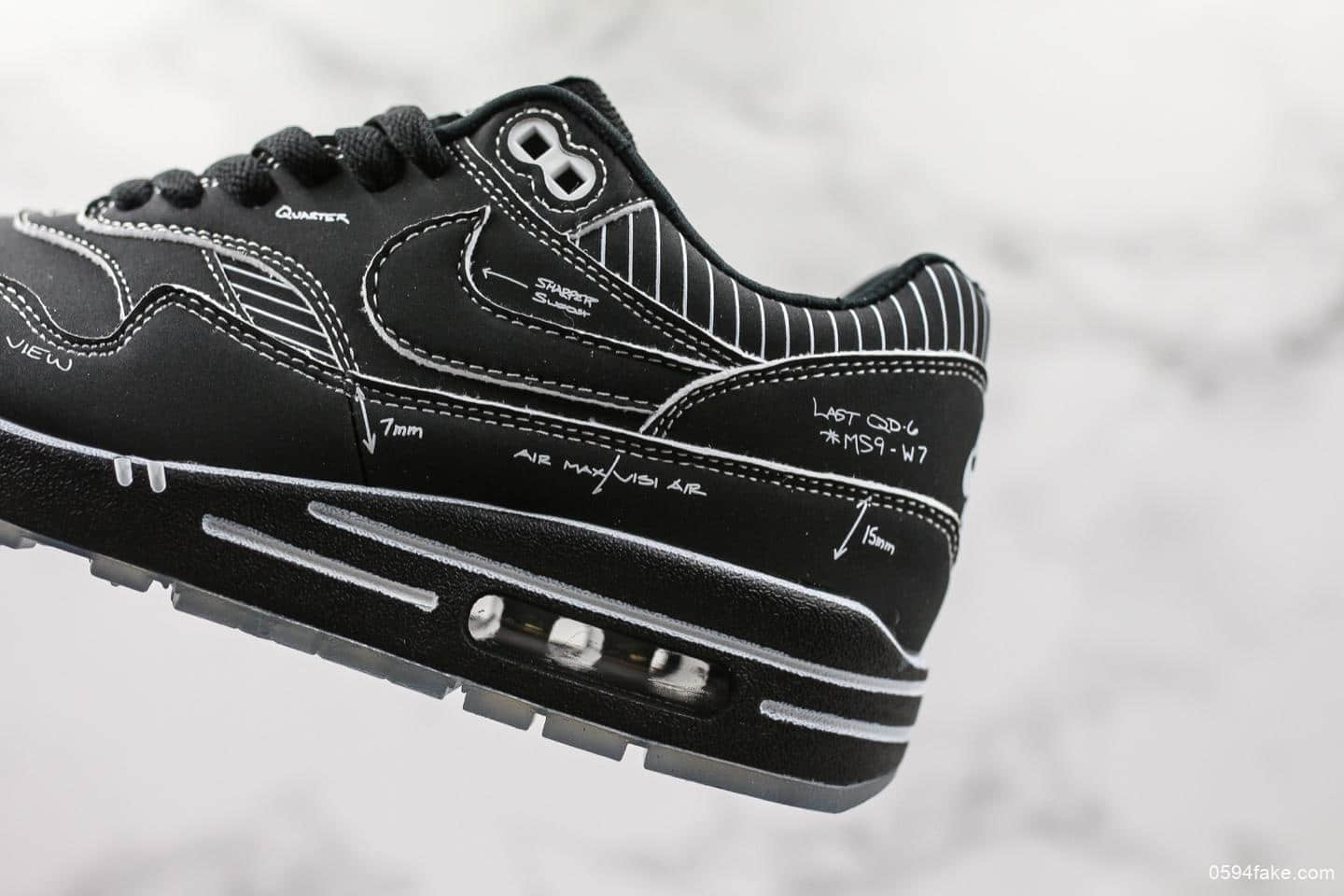 耐克atmos x NIKE Air Max 1 Animal Pack 3.0联名手稿复古气垫纯原版本原盒原标原鞋开模区别市面通货版本 货号:CJ4286-001