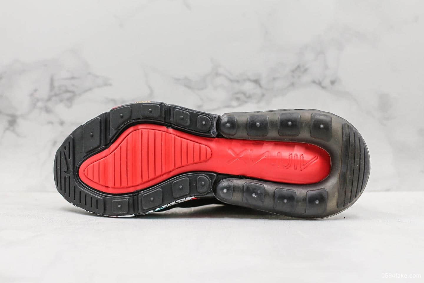 耐克Nike Air Max 270纯原版本真气垫彩绘涂鸦后置半掌大气垫休闲跑步鞋 货号:AH8050-009