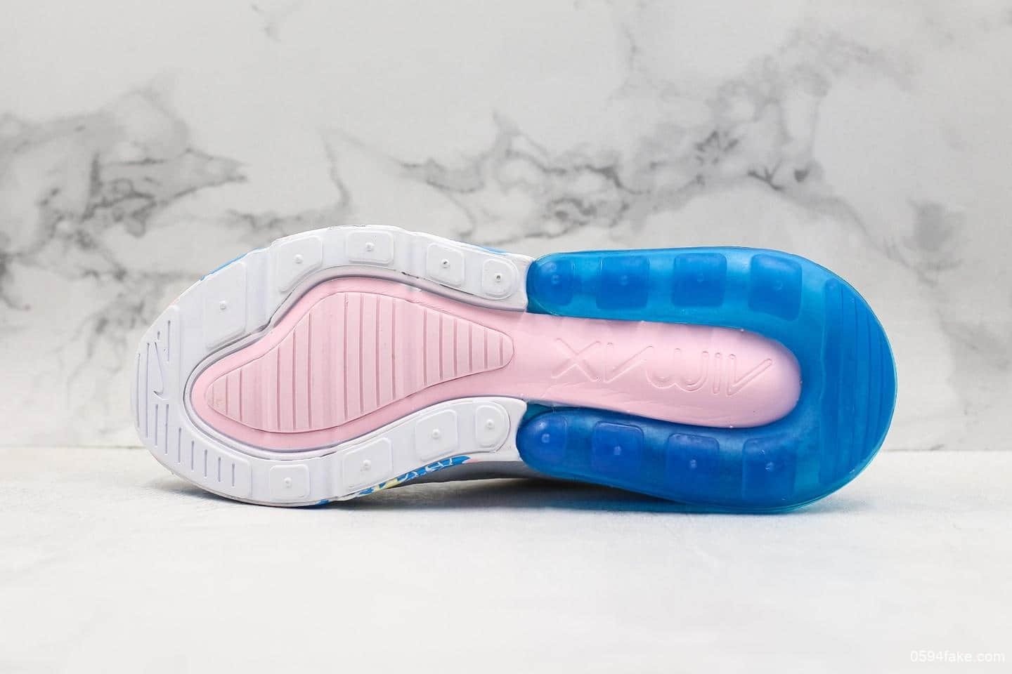 耐克Nike Air Max 270夏威夷配色公司级版本原档案数开发客供真实小潘气垫原盒原标 货号:AH8050-012