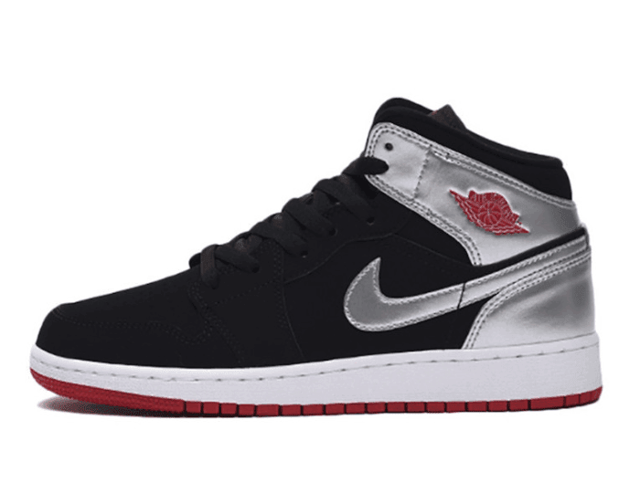 Air Jordan 1 Mid再曝新配色！银色漆皮太亮眼！ (ID:13051) - 图片1