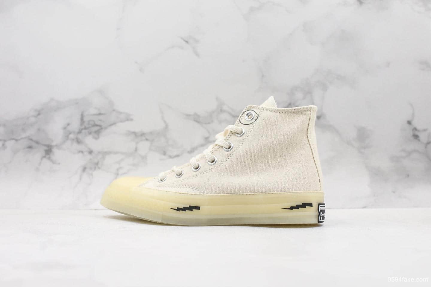 匡威Converse Chuck Taylor All Star Glow 1970s OX藤原浩闪电二代公司级版本水晶底换标魔术贴 (ID:13260) - 图片1