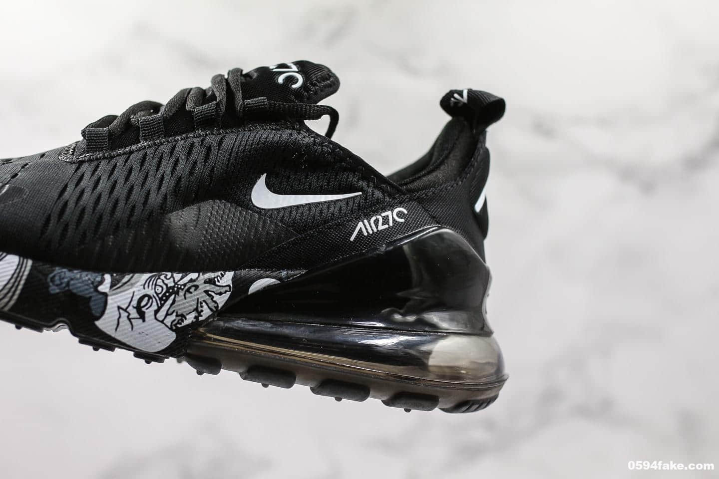 耐克Nike Air Max 270公司级版本夏威夷黑白配色原鞋开模一比一打造敏感内容实体可充正敏感内容作 货号：AH8050-011