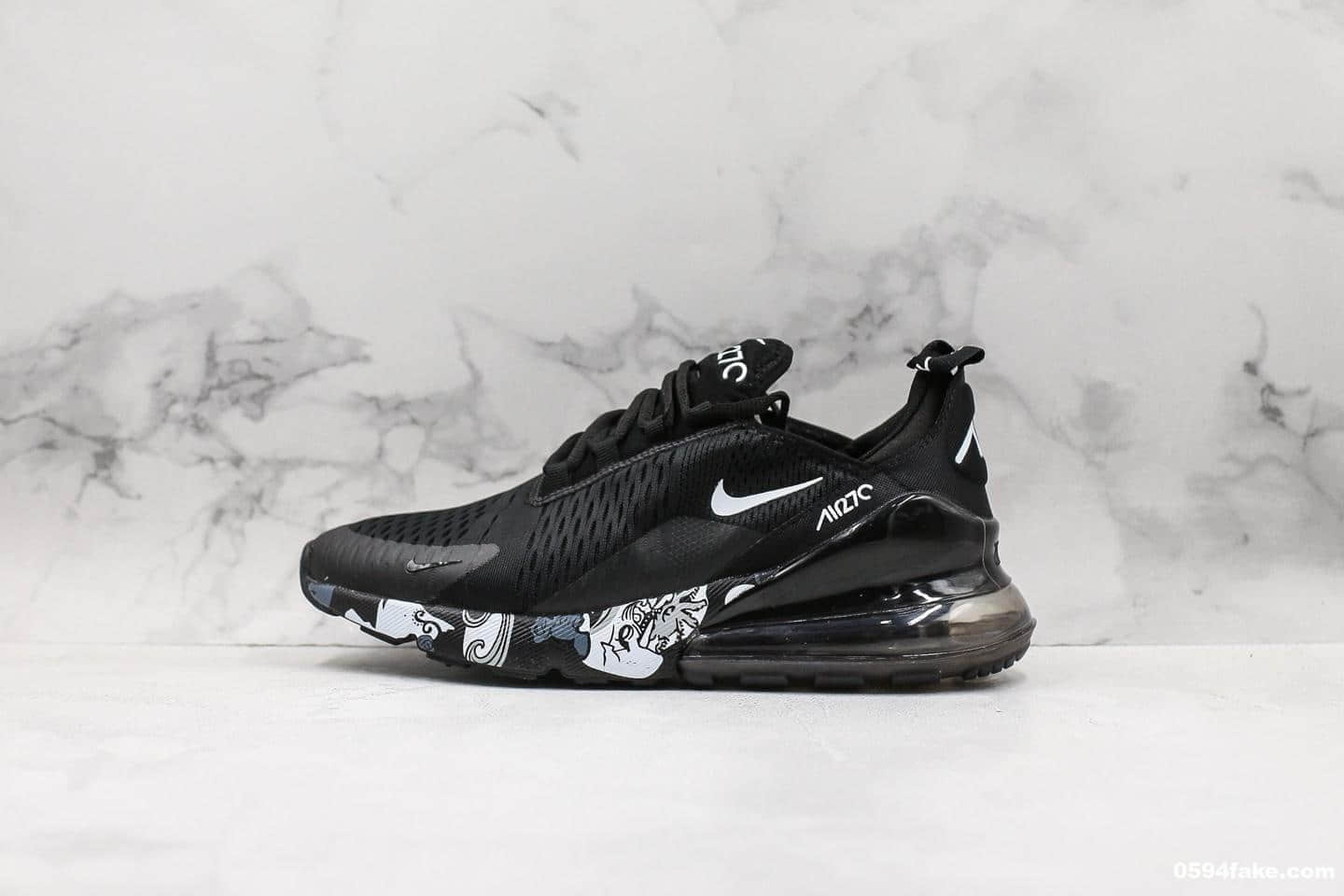 耐克Nike Air Max 270公司级版本夏威夷黑白配色原鞋开模一比一打造敏感内容实体可充正敏感内容作 (ID:13434) - 图片1