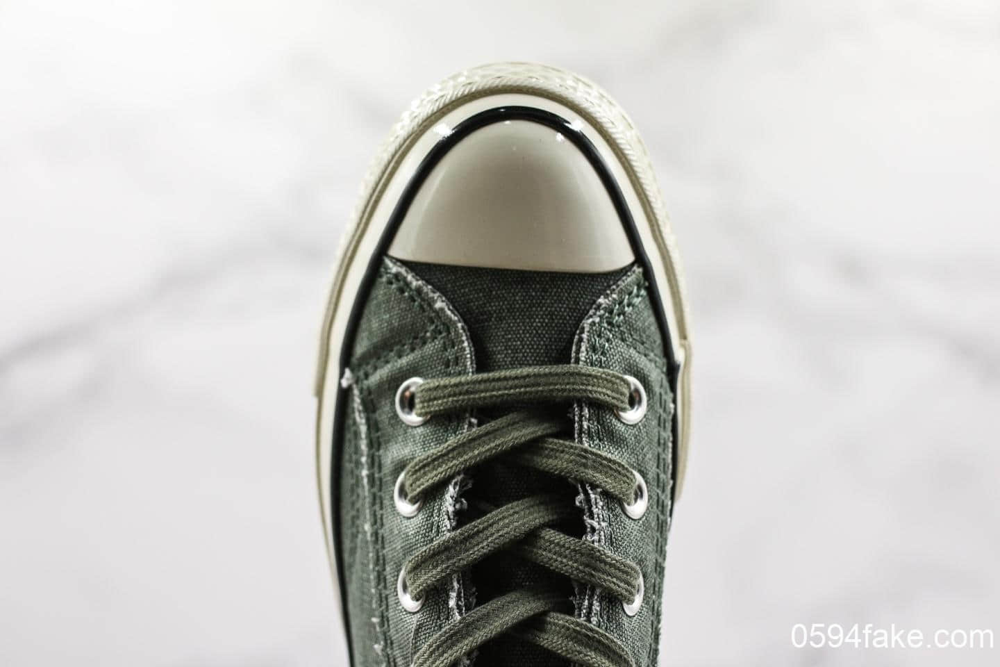 匡威Converse Chuck Taylor All Star低帮帆布鞋男女同款真标硫化工艺聚氨酯硅蓝PU中底 货号:164597C
