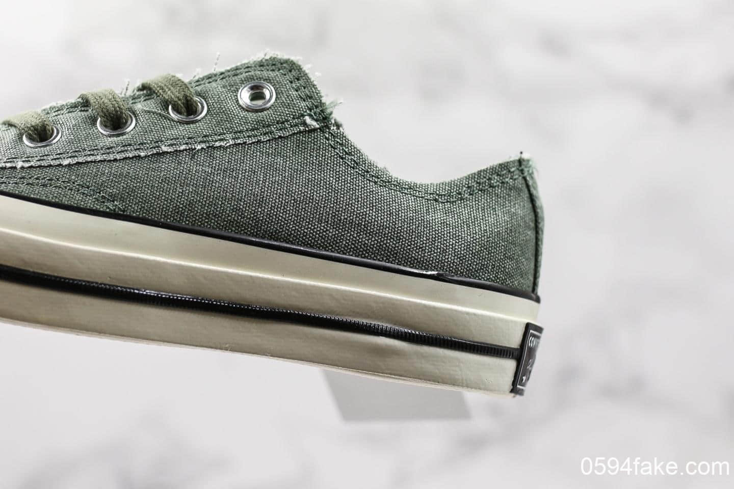匡威Converse Chuck Taylor All Star低帮帆布鞋男女同款真标硫化工艺聚氨酯硅蓝PU中底 货号:164597C