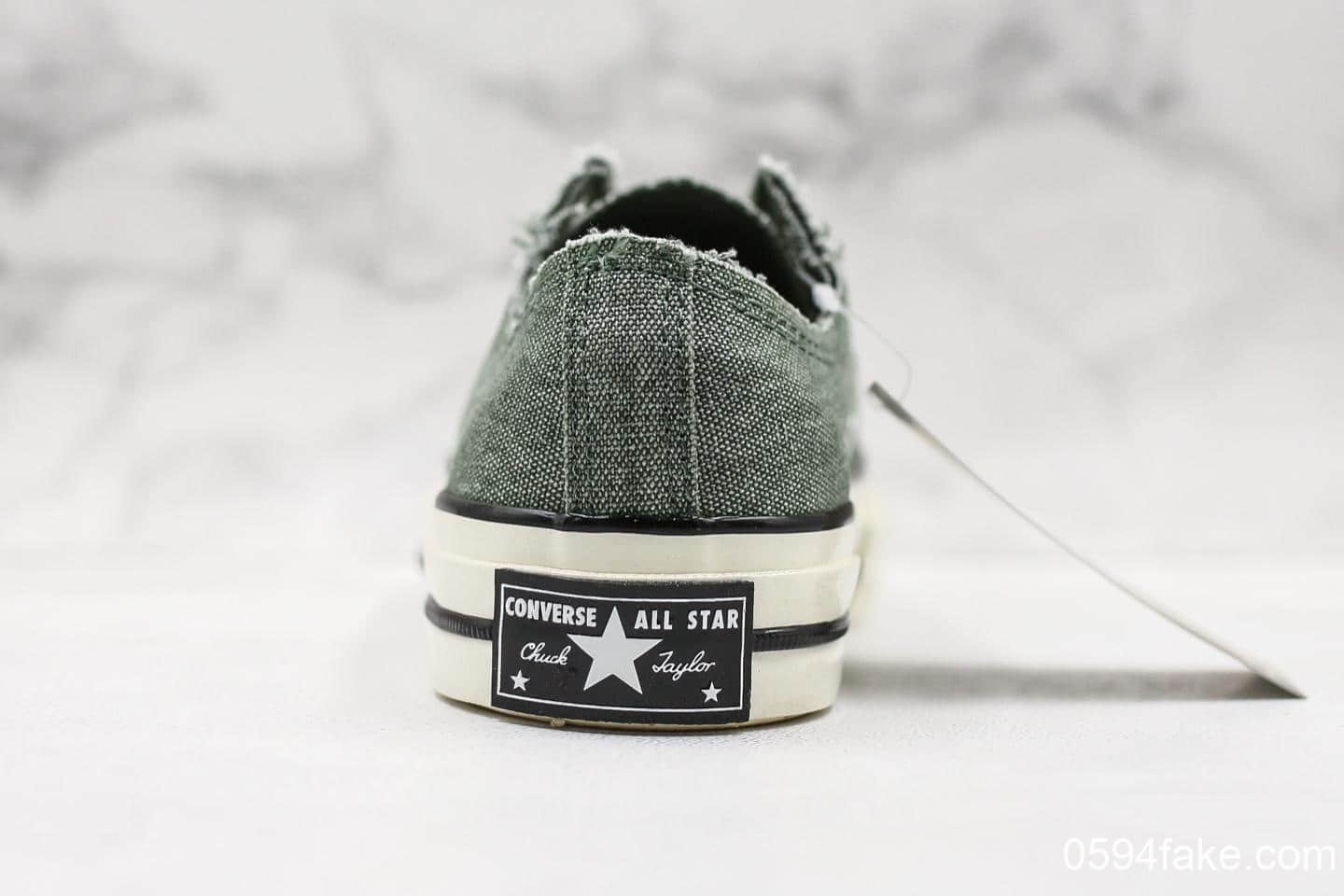 匡威Converse Chuck Taylor All Star低帮帆布鞋男女同款真标硫化工艺聚氨酯硅蓝PU中底 货号:164597C
