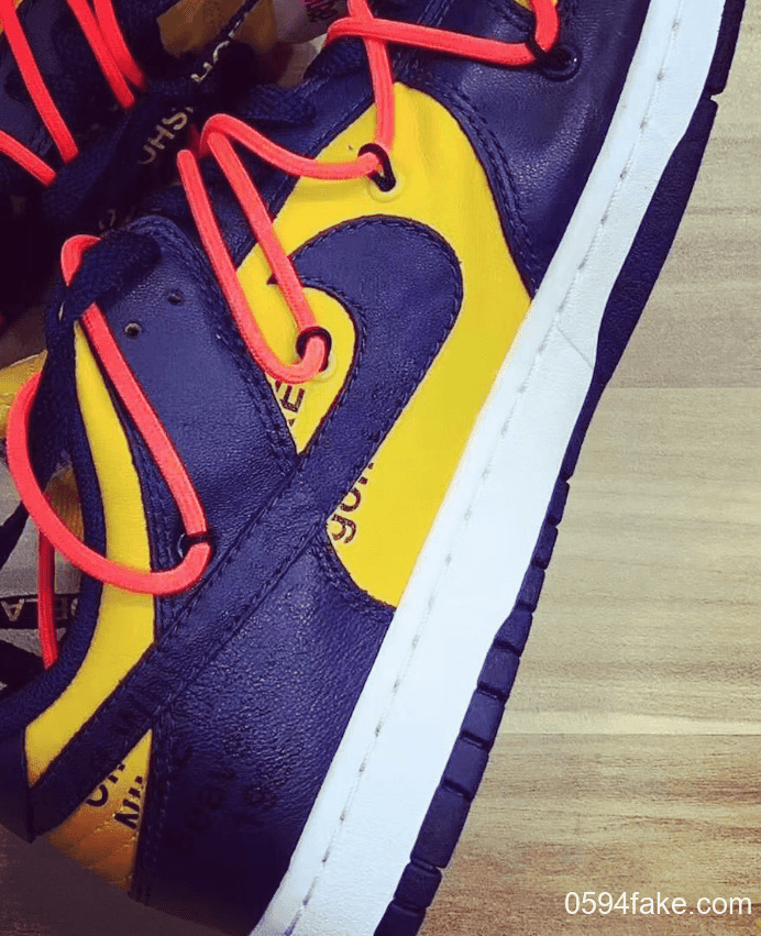 Off-White x Nike Dunk Low全新配色释出实物图!你为它打几分? 货号:CT0856-700