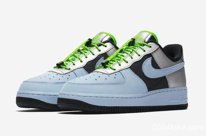 亮眼荧光绿抽绳鞋带！这双Air Force 1不要错过！ (ID:13639) - 图片1