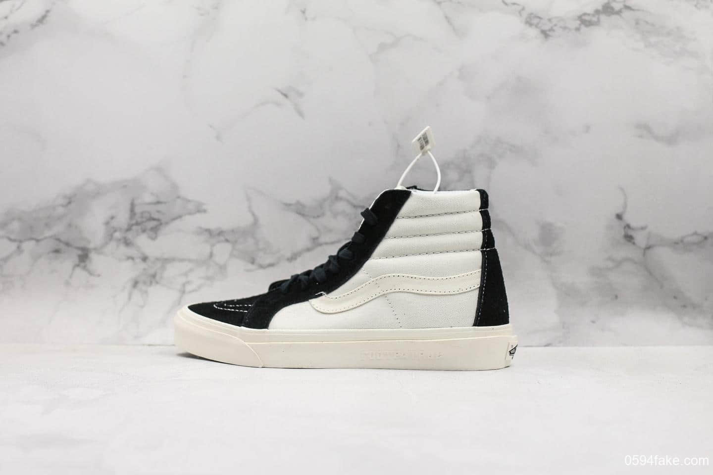 万斯Footpatrol x Vans Vault联名防毒面具真标麂皮阴阳鞋底系列硫化双色围条高帮帆布鞋 (ID:13706) - 图片1