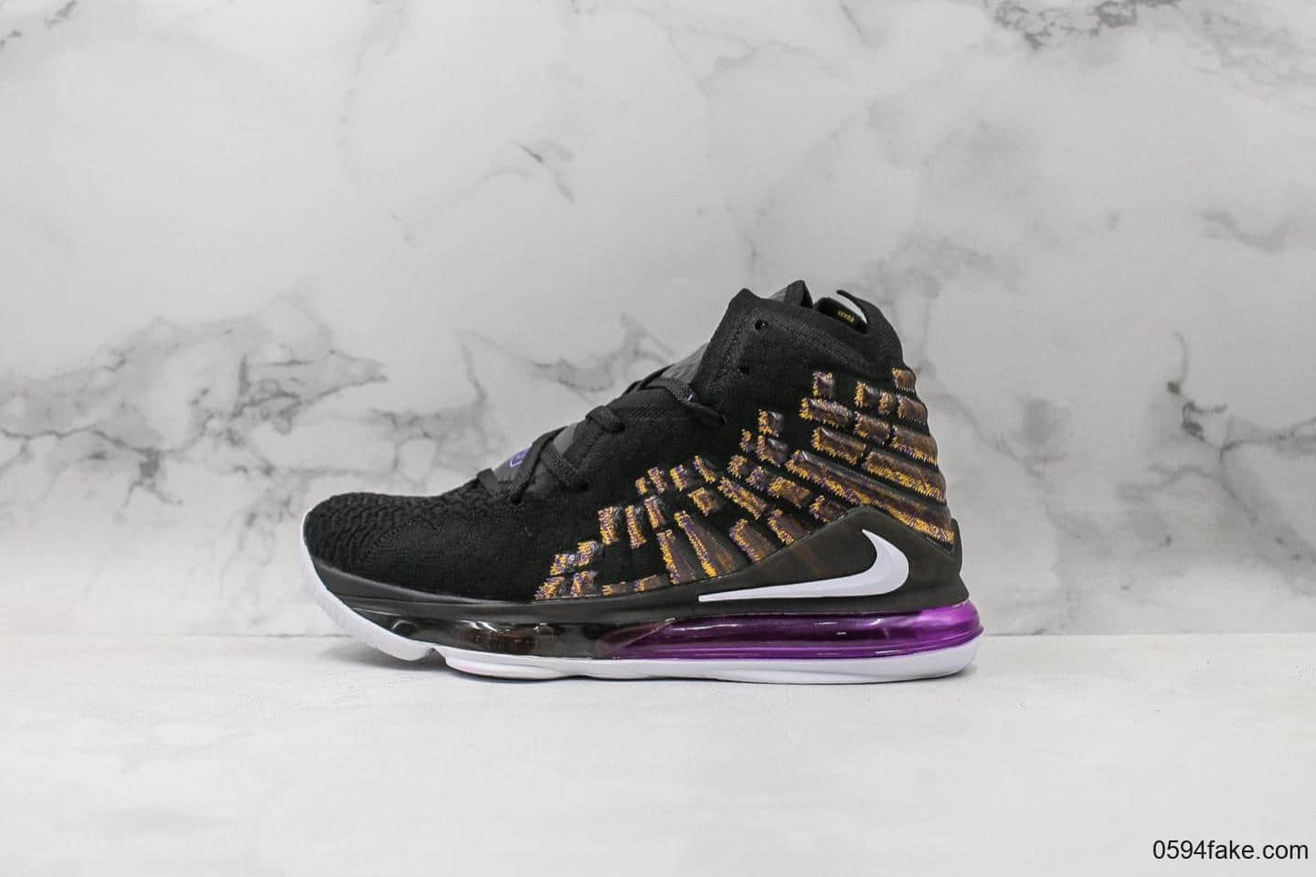 耐克Nike LeBron XVII纯原版本詹姆斯17鸳鸯配色实战运动篮球鞋高科技纤维气垫加持 (ID:13967) - 图片1