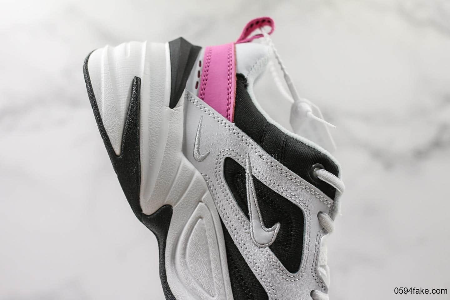 耐克Nike M2K Tekno纯原版本M2K黑粉配色复古休闲老爹鞋 货号:AO3108-105