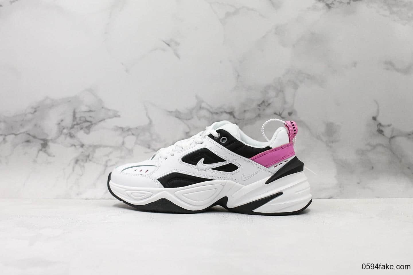 耐克Nike M2K Tekno纯原版本M2K黑粉配色复古休闲老爹鞋 货号:AO3108-105