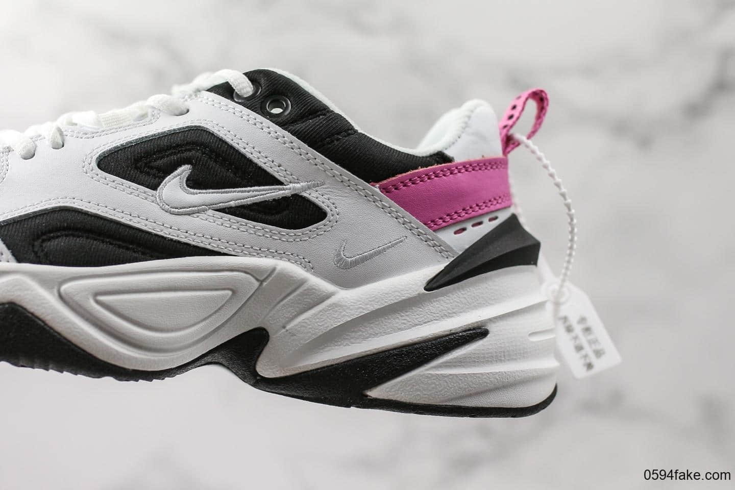 耐克Nike M2K Tekno纯原版本M2K黑粉配色复古休闲老爹鞋 货号:AO3108-105