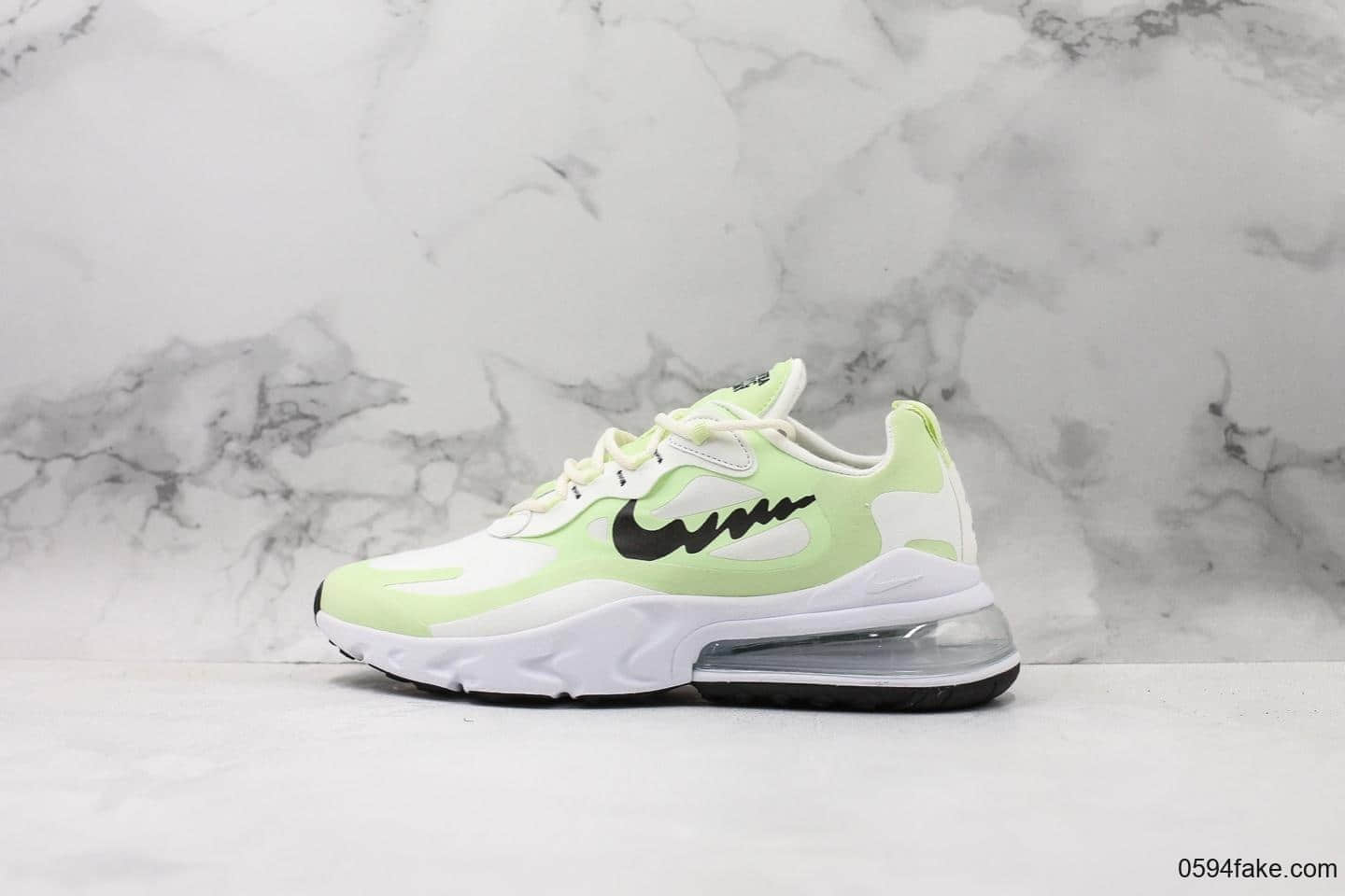 耐克Nike React Air Max 270公司级版本瑞亚后半掌气垫百搭运动慢跑鞋独特波纹设计 (ID:14276) - 图片1
