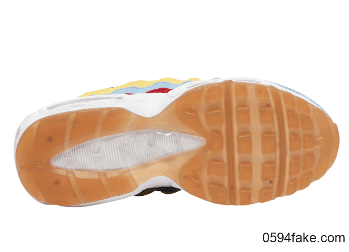 多彩波敏感内容条纹！Air Max 95全新配色将于9月26日发售！ 货号：CK5669-400