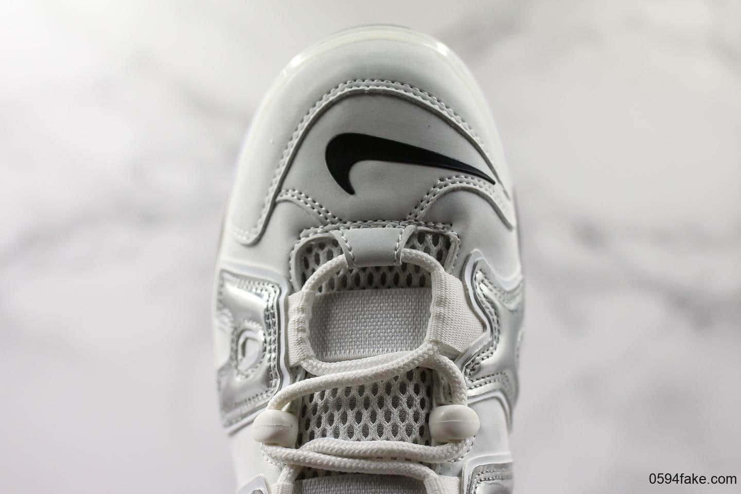 耐克Nike Air More Uptempo 720 QS Black Metallic纯原版本皮蓬大气垫皮蓬复古前卫中帮运动慢跑鞋 货号:BQ7668-100
