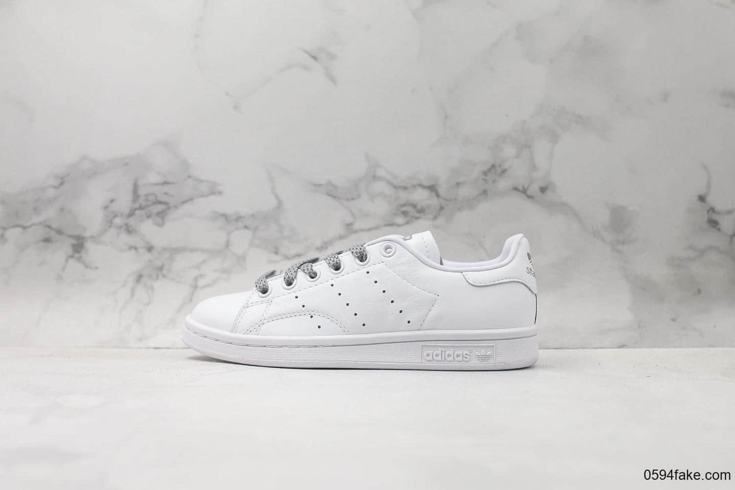 阿迪达斯Adidas stan smith Static纯原版本史密斯满天星3M反光材质原厂高亮鞋带外贸客户指定订单国外限量款 (ID:14792) - 图片1