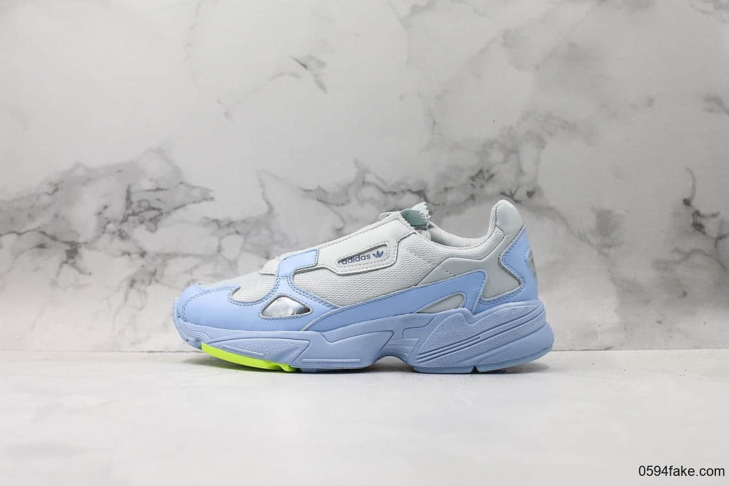 阿迪达斯Adidas Falcon W公司级版本三叶草猎鹰拉链系列复古百搭健步老爹休闲运动慢跑鞋 (ID:14936) - 图片1