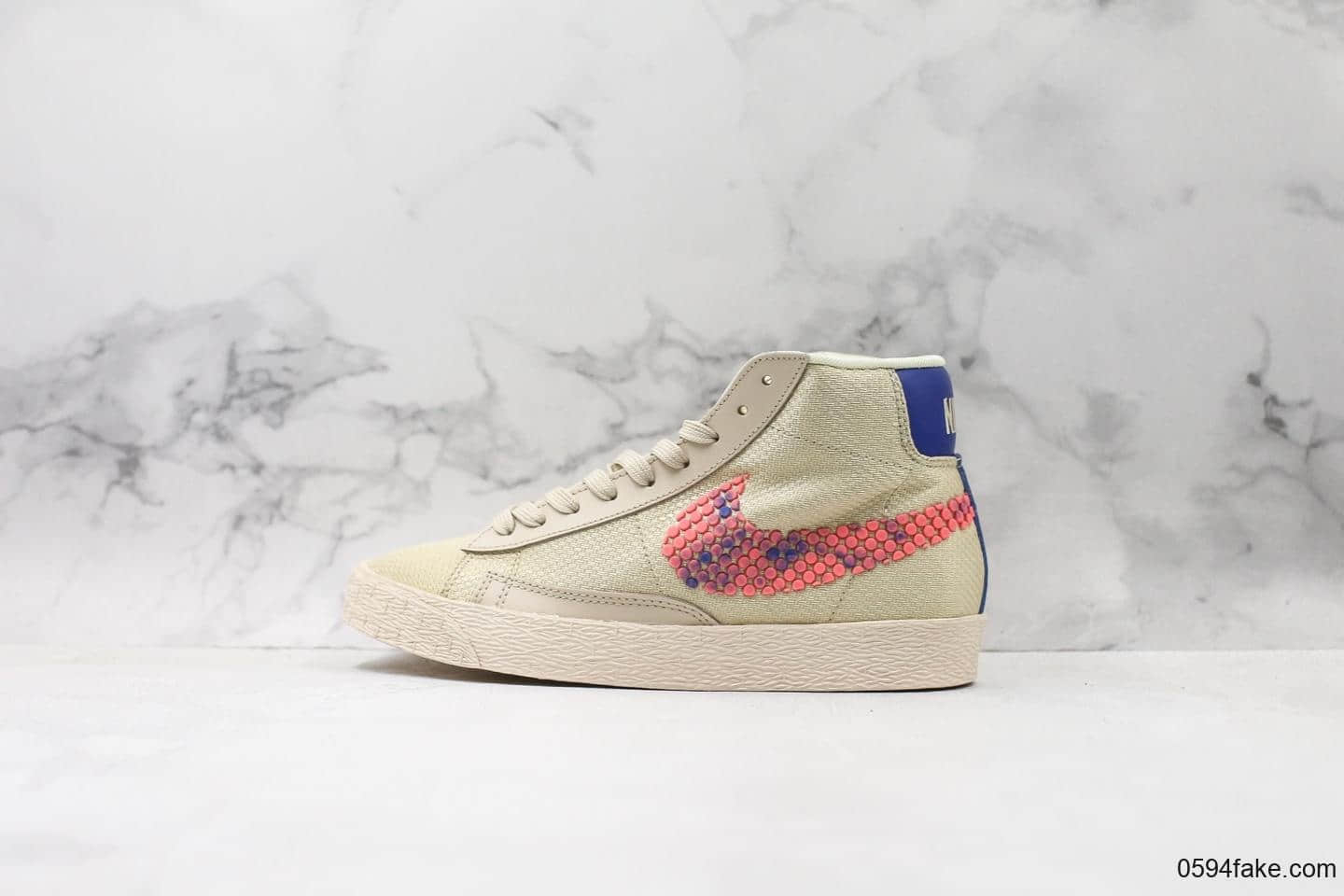 耐克Nike Blazer MID PRM公司级版本中帮开拓者女子秋季蛇纹钩板鞋 (ID:15055) - 图片1