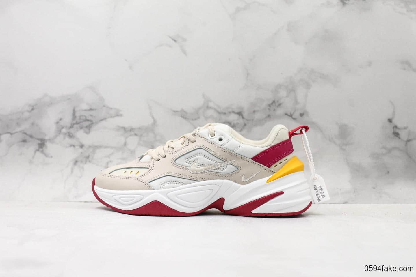 耐克Nike M2K Tekno Pink Foam纯原版本复古潮流百搭旅游M2K老爹鞋青岛原厂刺绣完美复刻敏感内容可充正 货号:AO3108-016