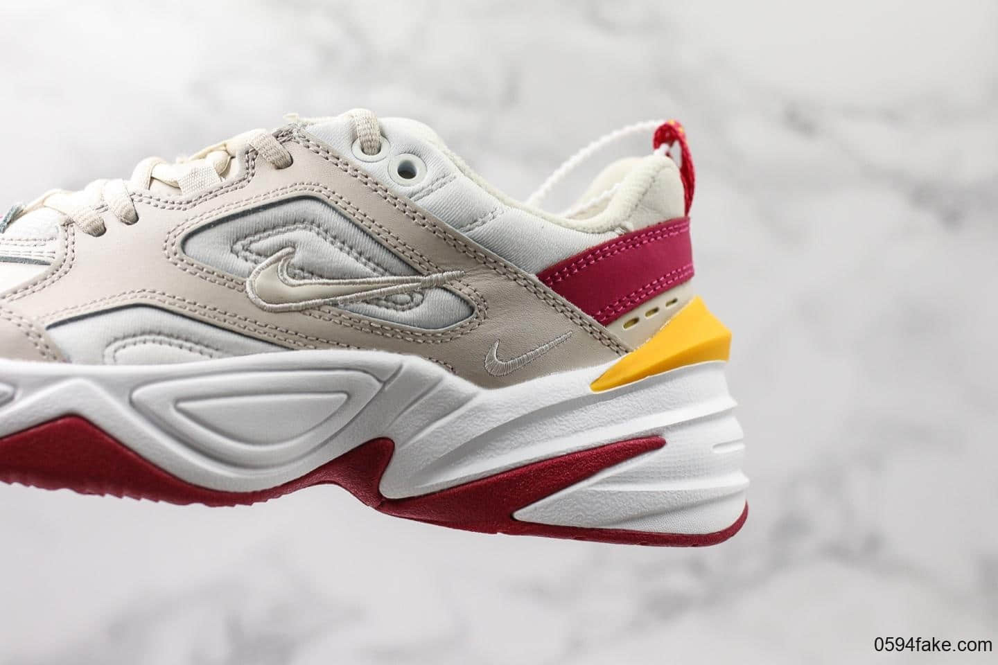 耐克Nike M2K Tekno Pink Foam纯原版本复古潮流百搭旅游M2K老爹鞋青岛原厂刺绣完美复刻敏感内容可充正 货号:AO3108-016