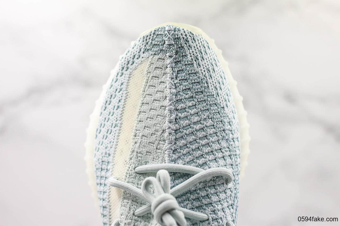 阿迪达斯adidas YEEZY BOOST 350 V2 Cloud White镂空云白新冰蓝2.0配色OG纯原版本原厂大底原厂巴斯夫满钉颗粒 货号：FW3043