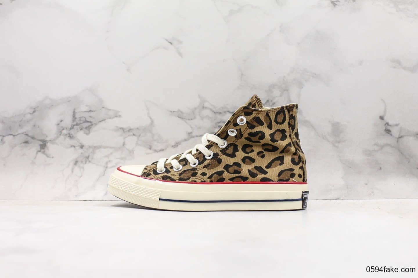 匡威纪梵希联名款Givenchy X Converse Chuck Taylor All Star1970S豹纹印花公司级带半码 休闲高帮帆布鞋真标硫化大底 (ID:15810) - 图片1
