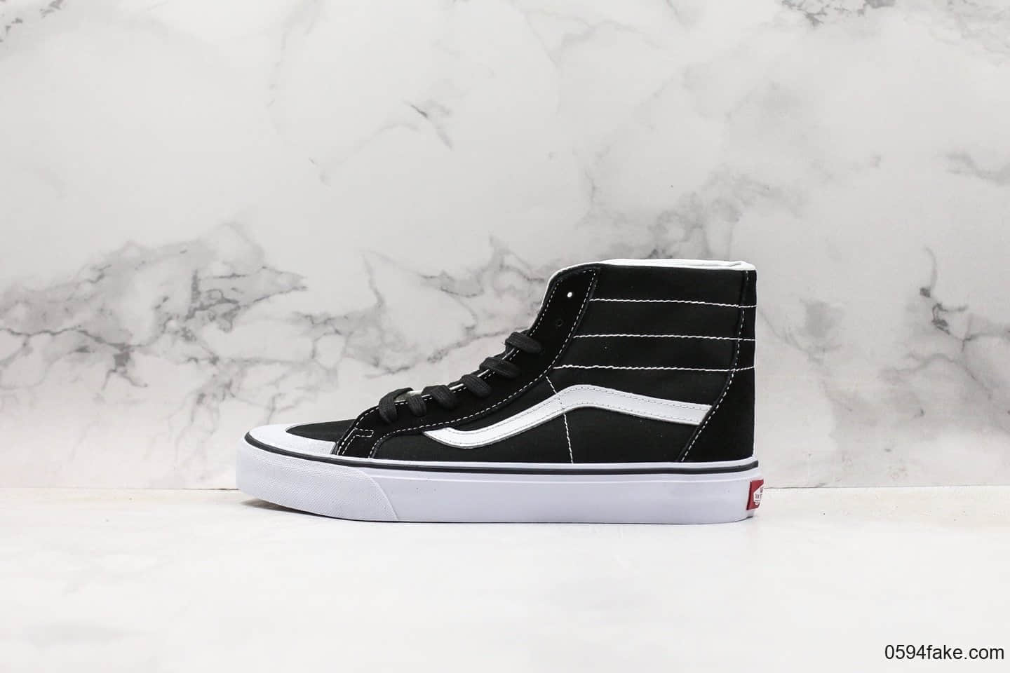 万斯Vans Sk8-Hi 138 Decon公司级版本鲜美系列帆布半月包头硫化高帮板鞋黑白广东原厂硫化品质 (ID:16107) - 图片1
